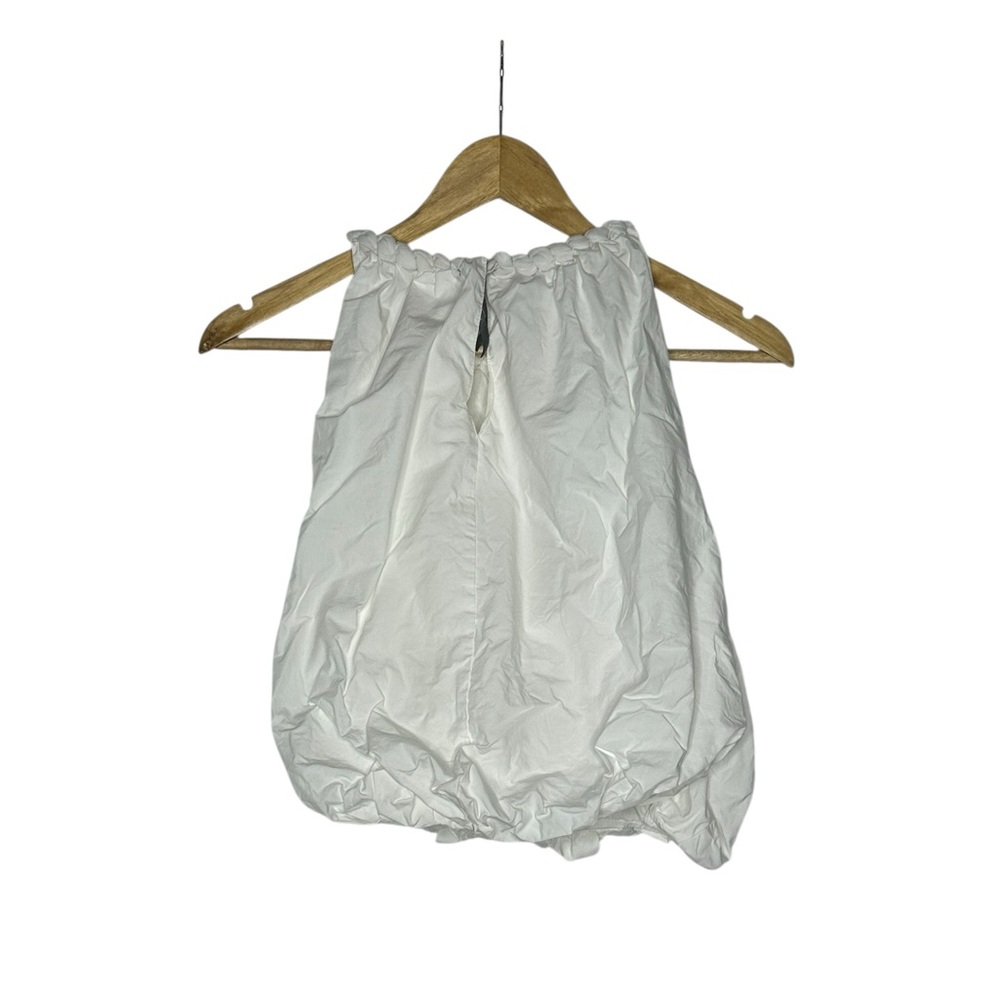 Anthropologie White Braided Bubble Hem Tank Top S - Picture 6 of 11